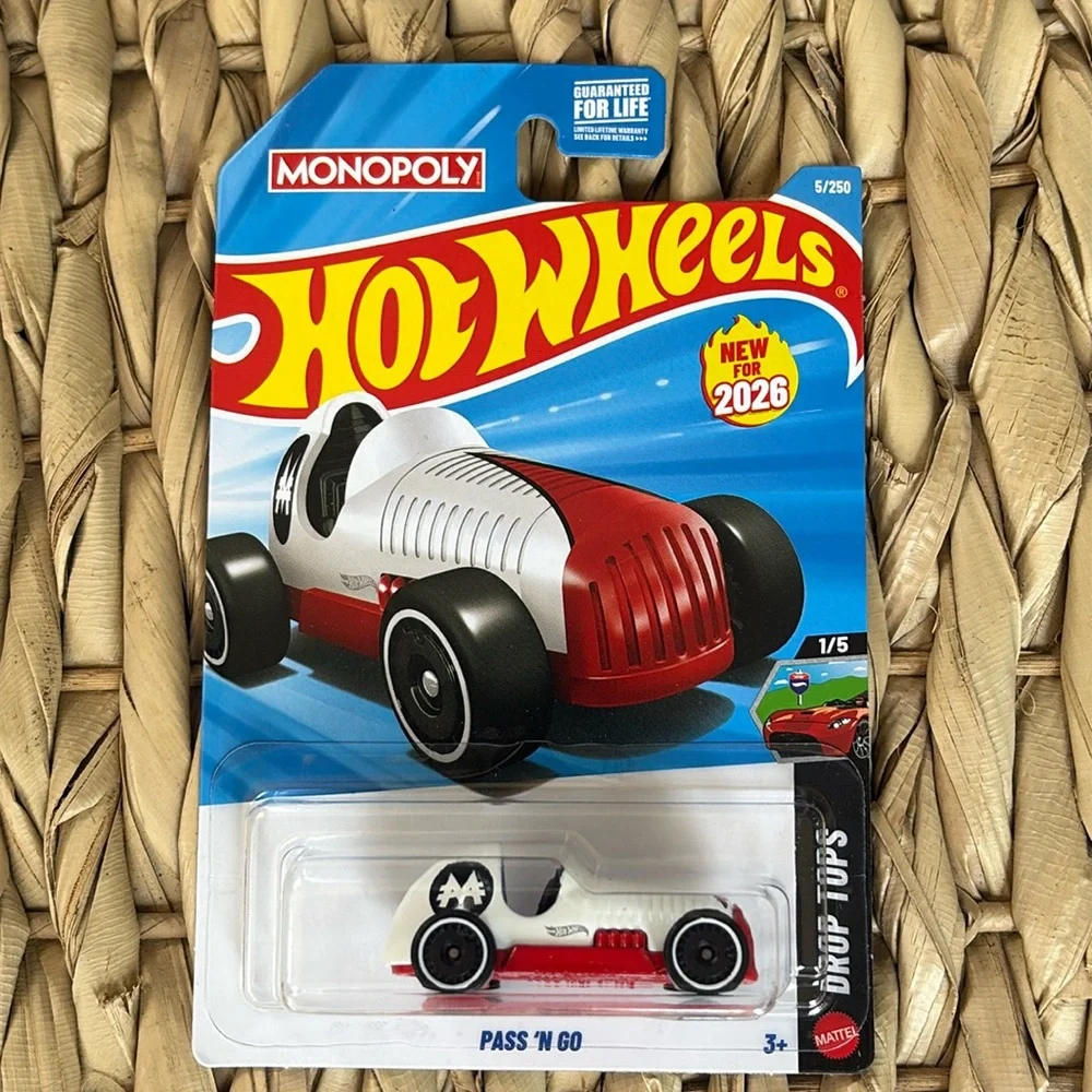 Hot Wheels Mr Monopoly Pass 'N Go Car White & Red Hotwheels Mattel New 2026